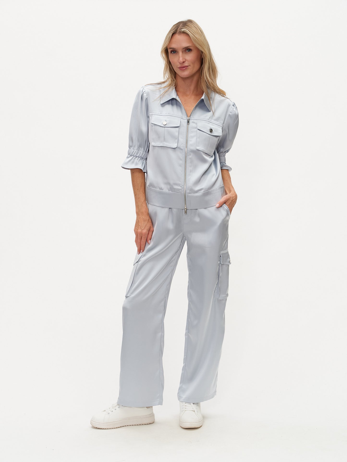 elsa cargo pants [frosted blue]