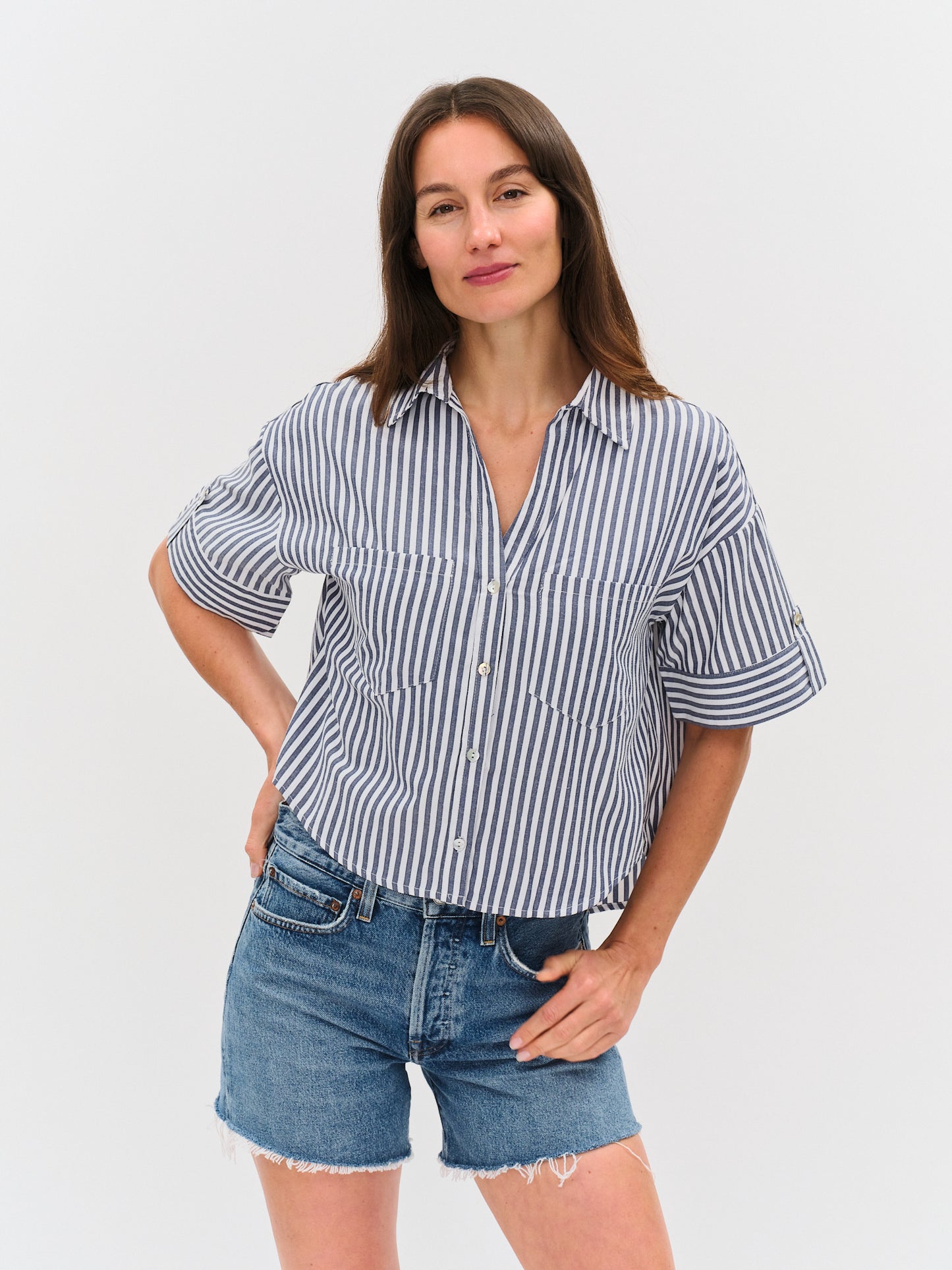 harper top [denim]