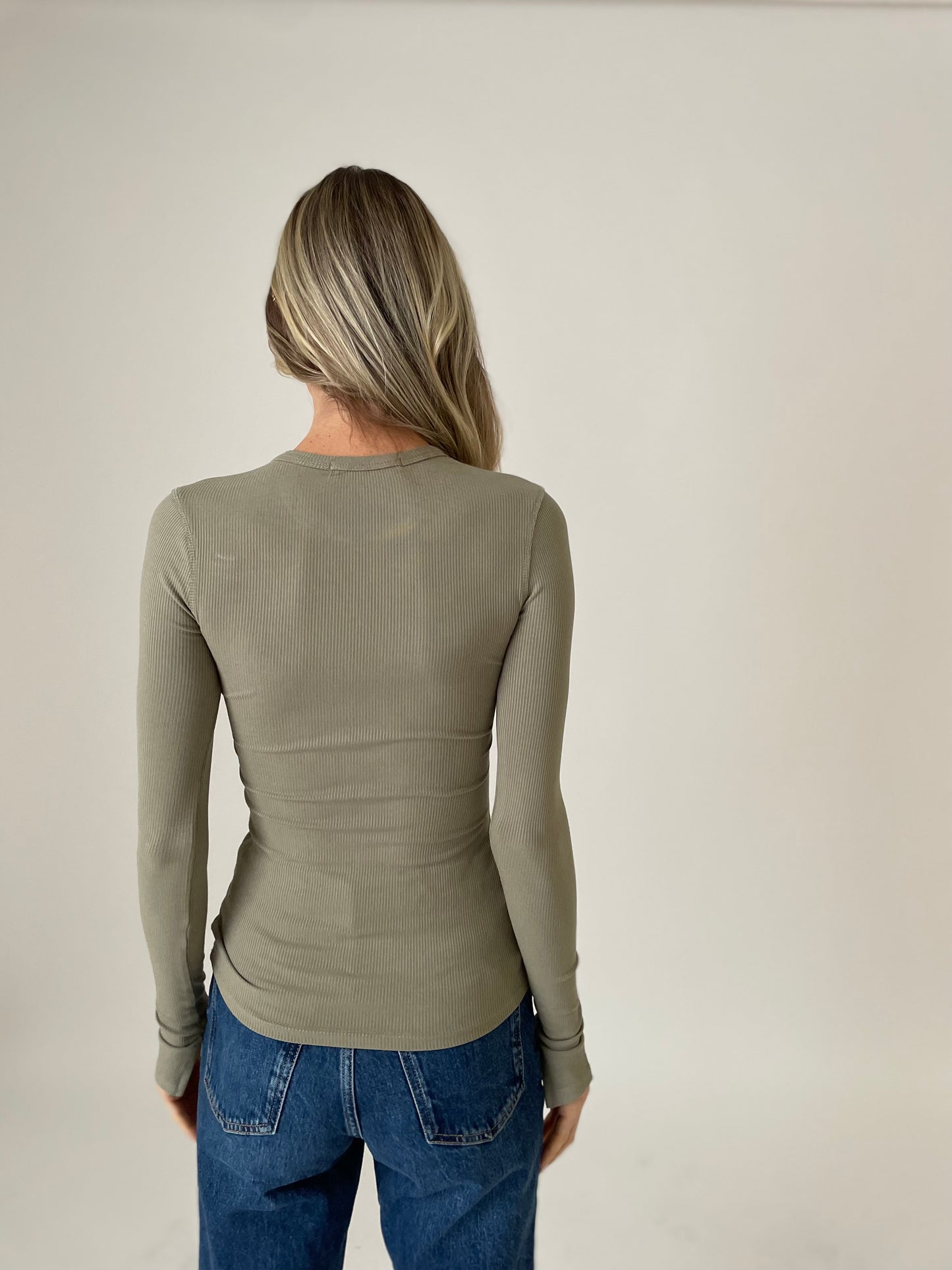 billie long sleeve [olive]