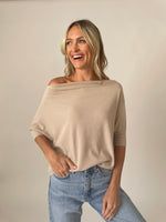 Load image into Gallery viewer, the short sleeve anywhere top [taupe]
