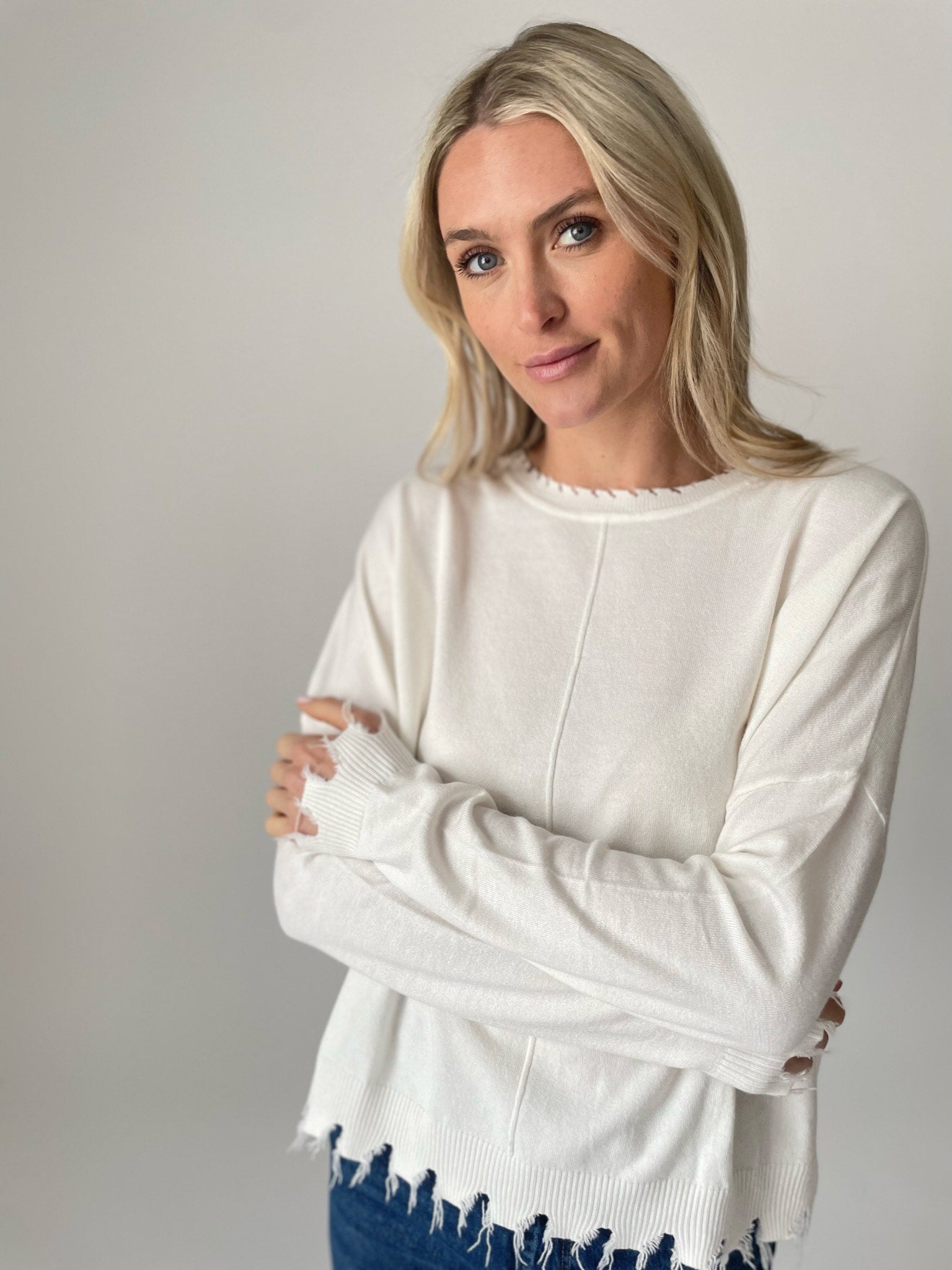 andrea sweater [ivory]