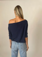 Load image into Gallery viewer, the short sleeve anywhere top [navy]
