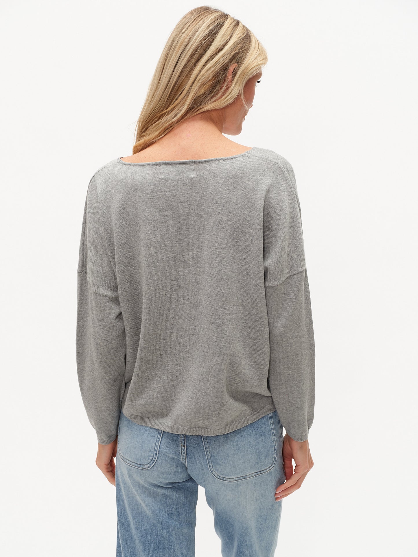 lovie sweater [heather grey/red]