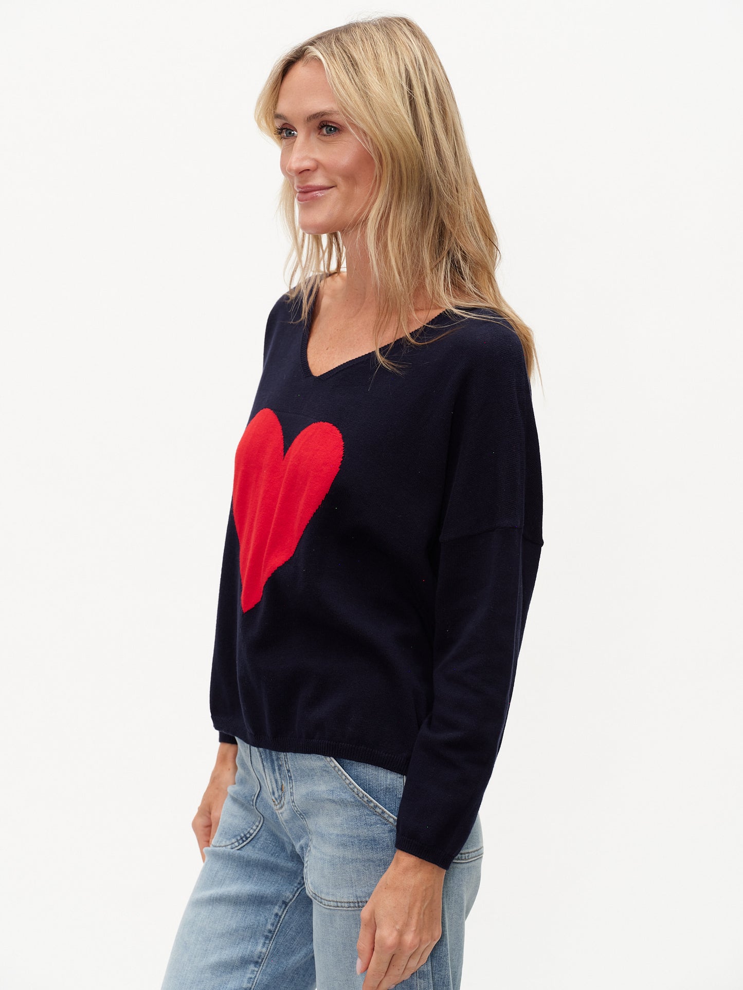 lovie sweater [navy/red]