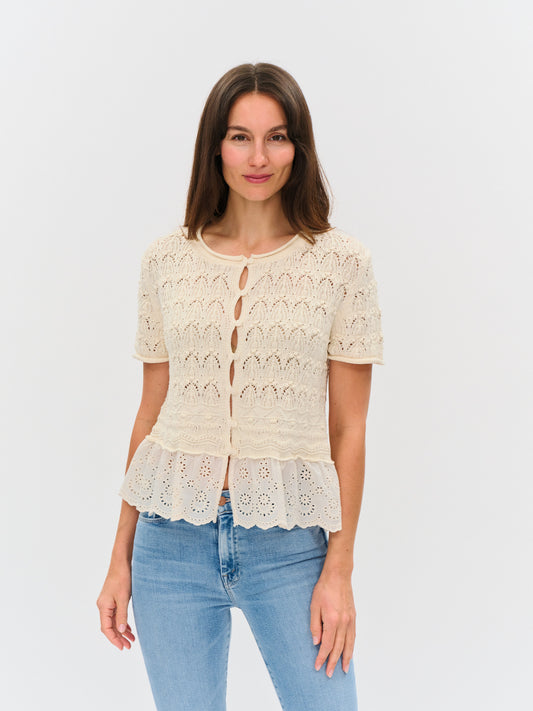 margot top [ivory]