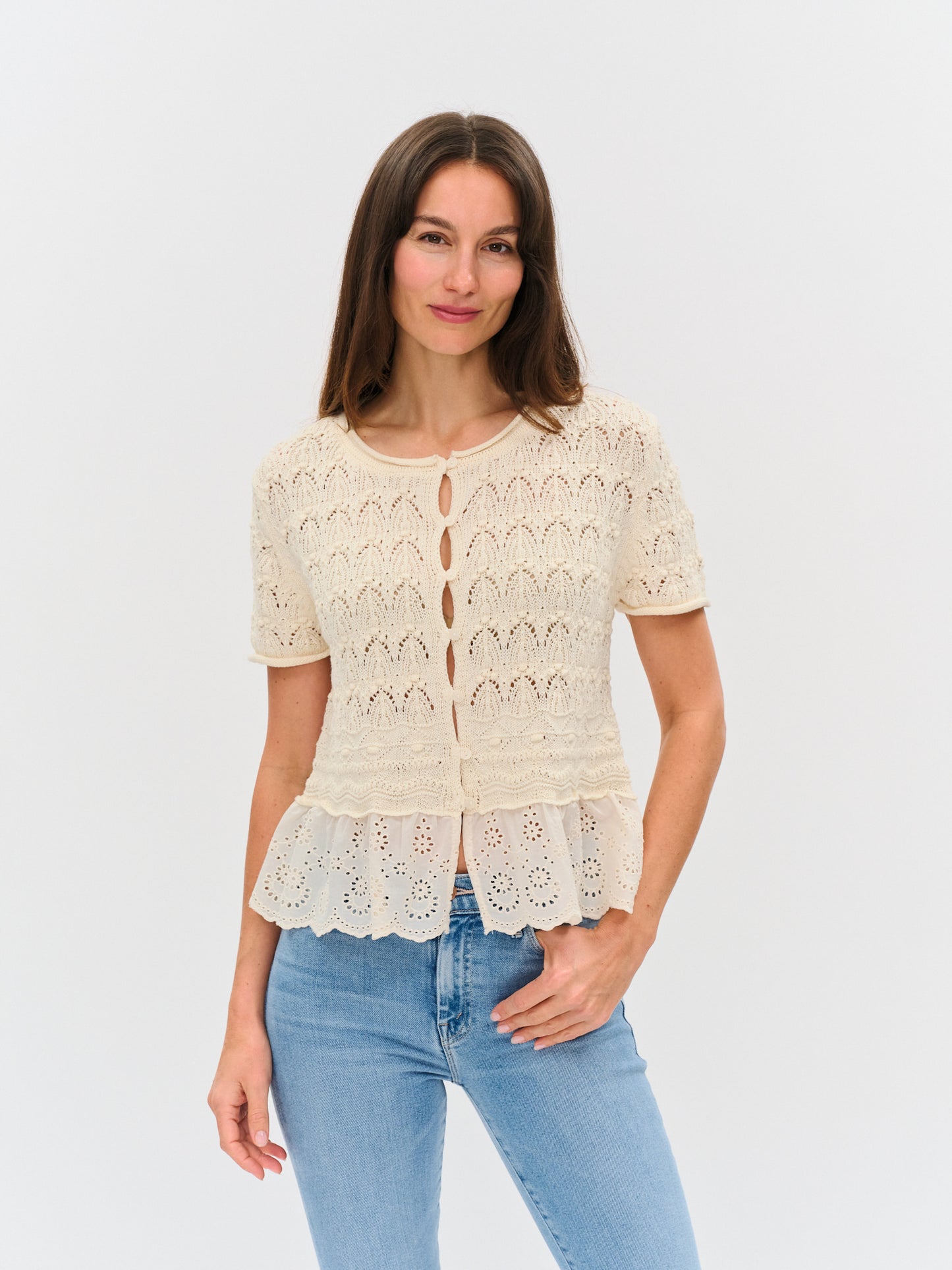 margot top [ivory]