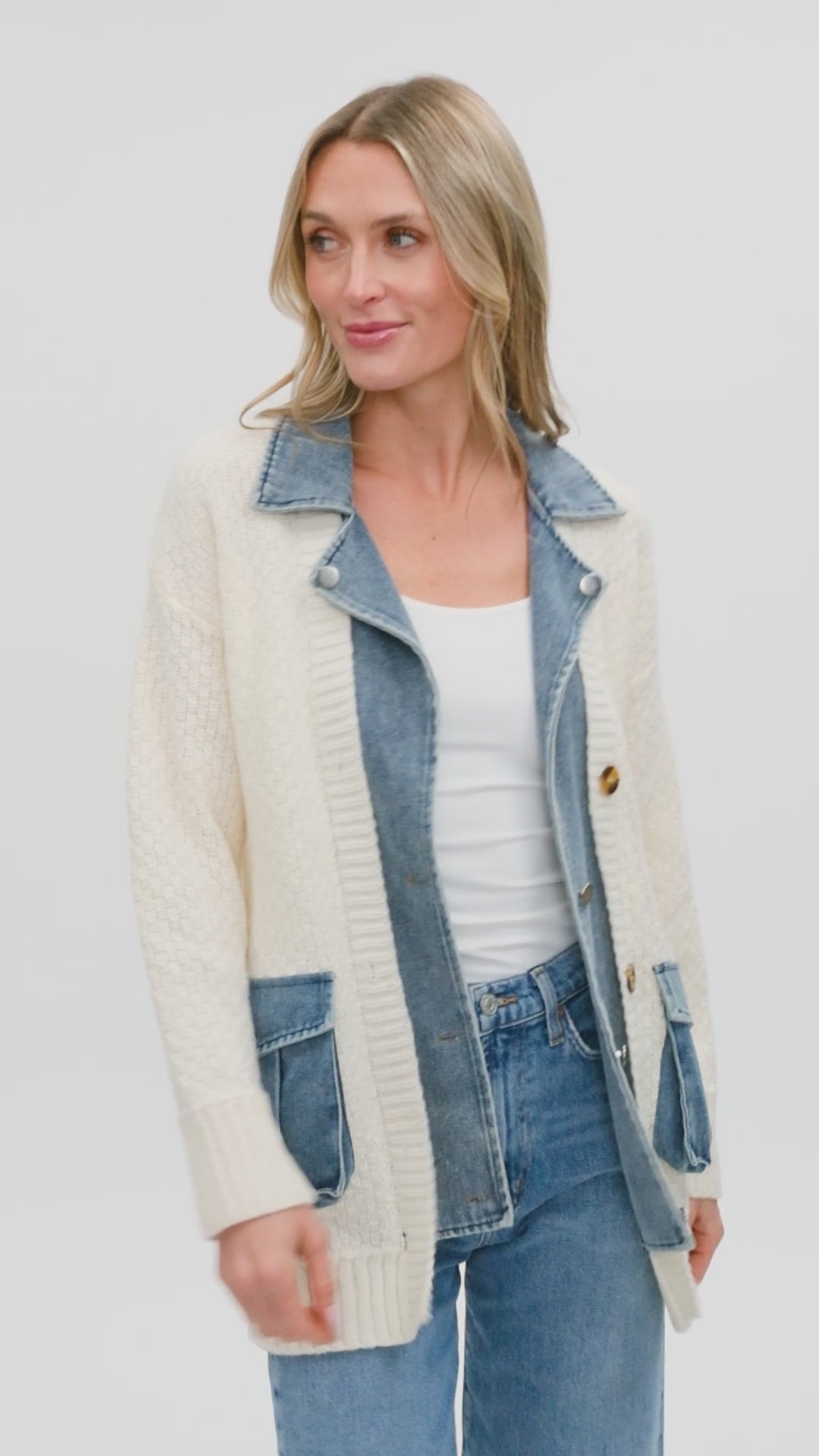 rachel cardigan [ivory] – Six Fifty Clothing