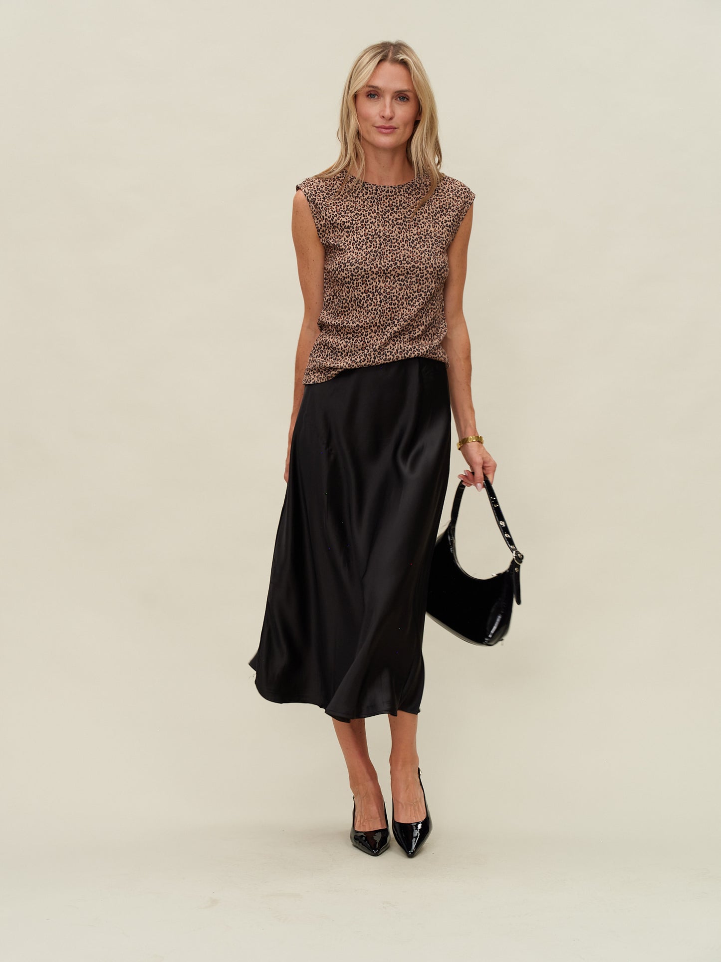 sage top [cheetah print]