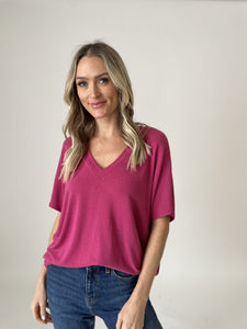 rae top [fuchsia]