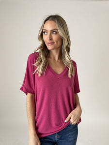 rae top [fuchsia]