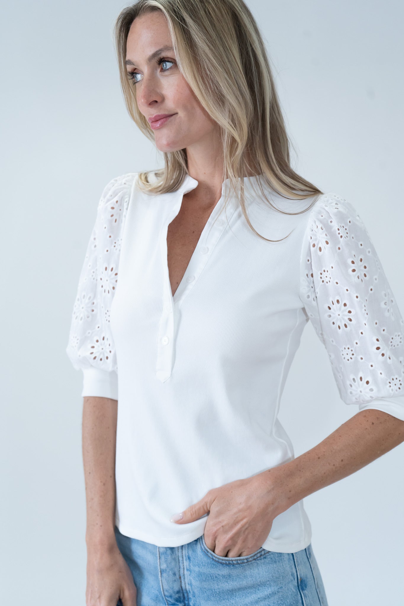 kaleigh top [white]