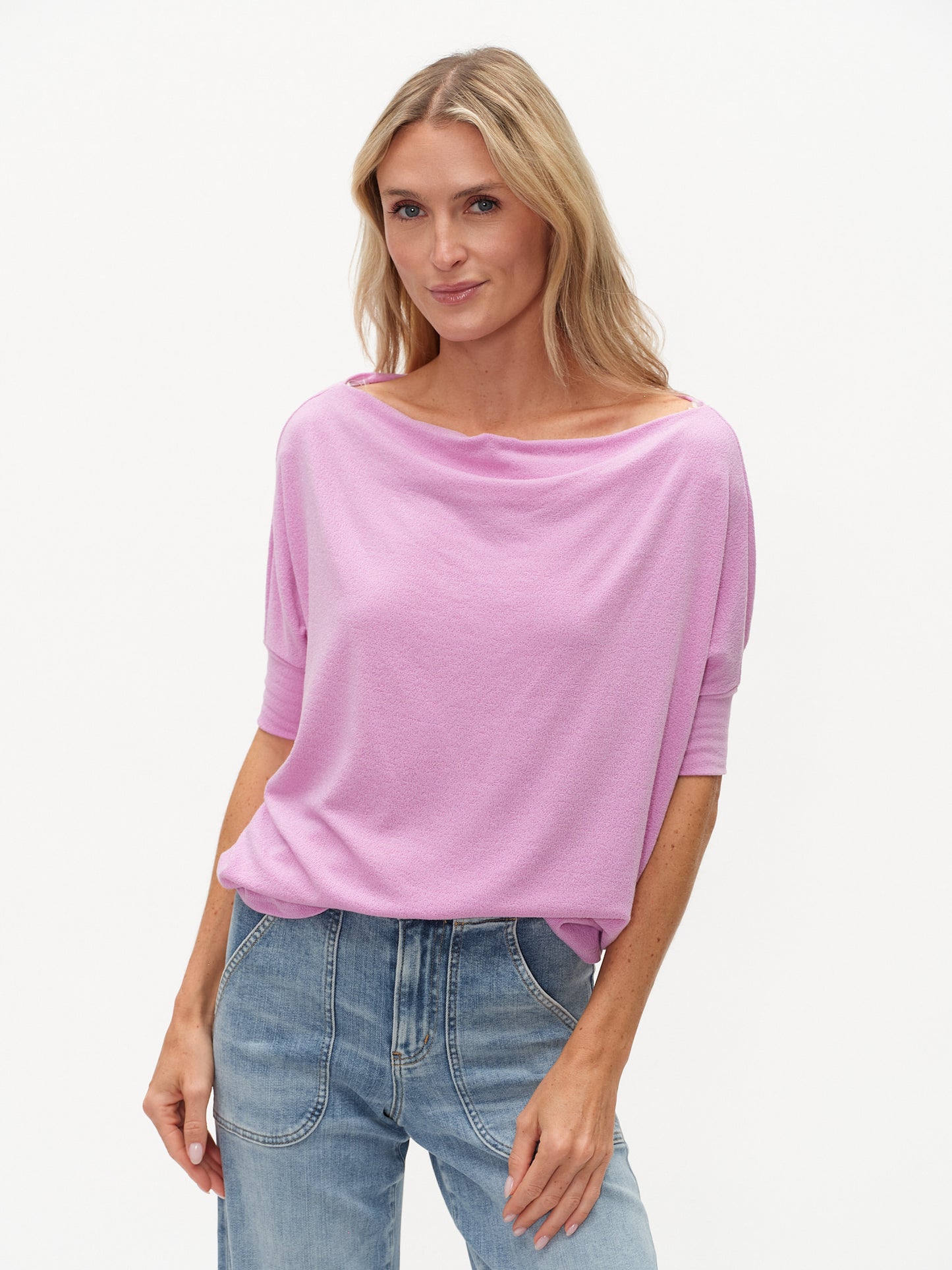 the short sleeve anywhere top [violet]