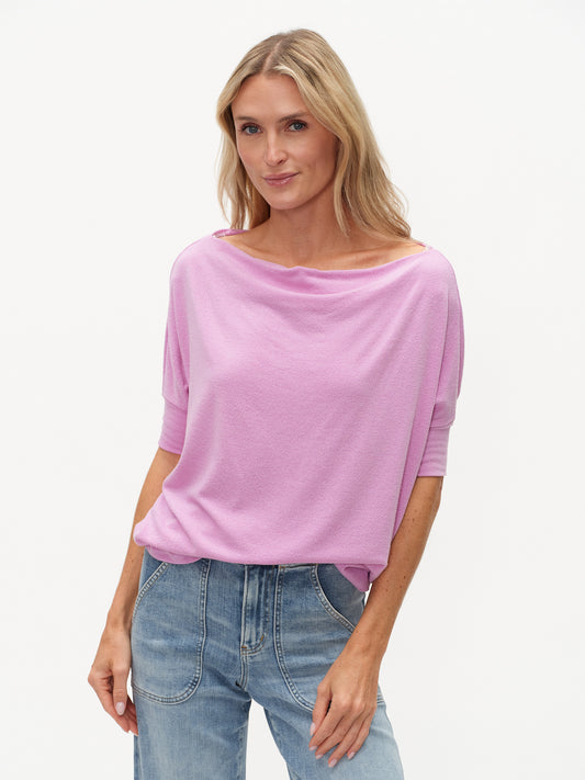 the short sleeve anywhere top [violet]