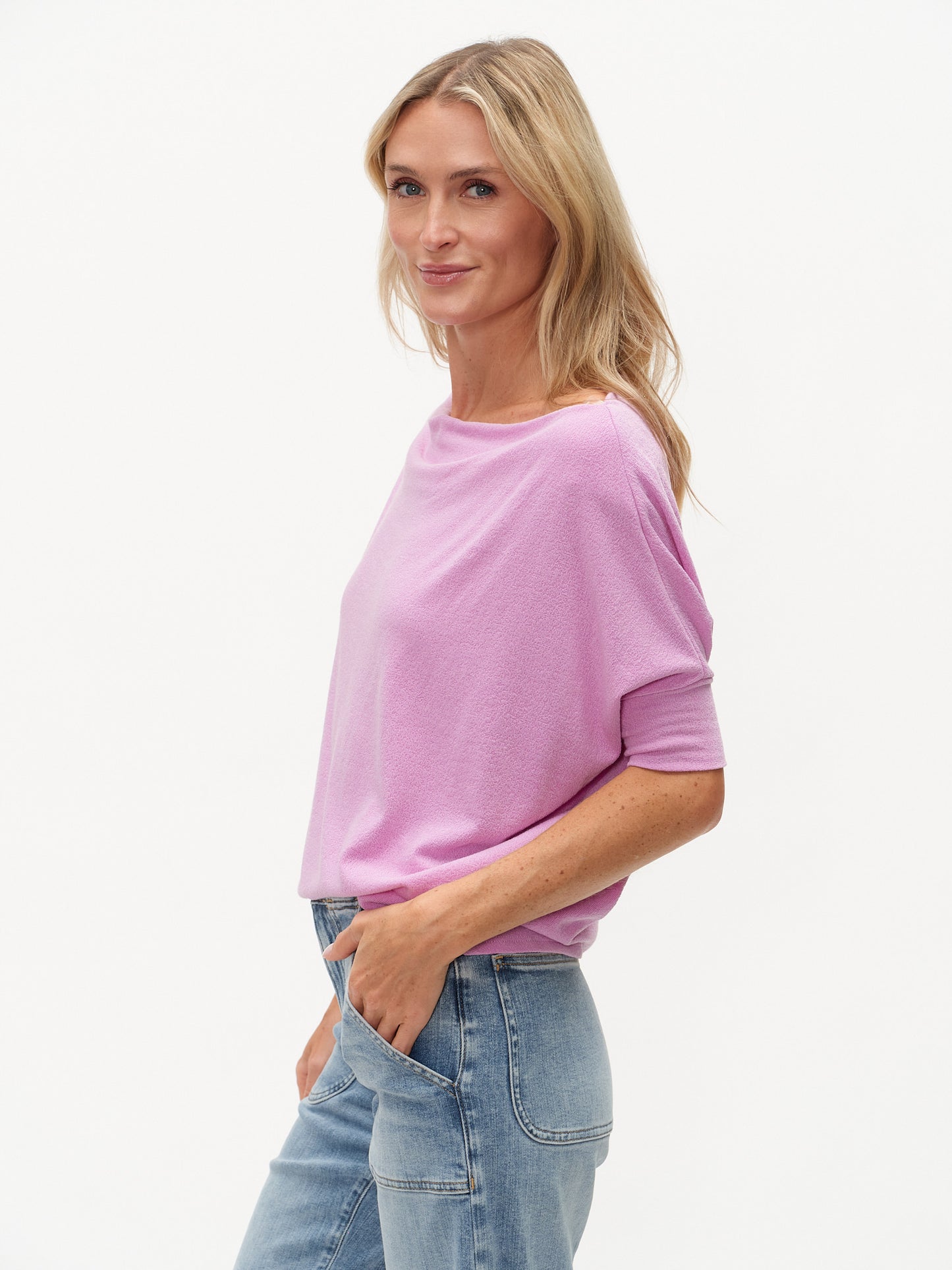 the short sleeve anywhere top [violet]