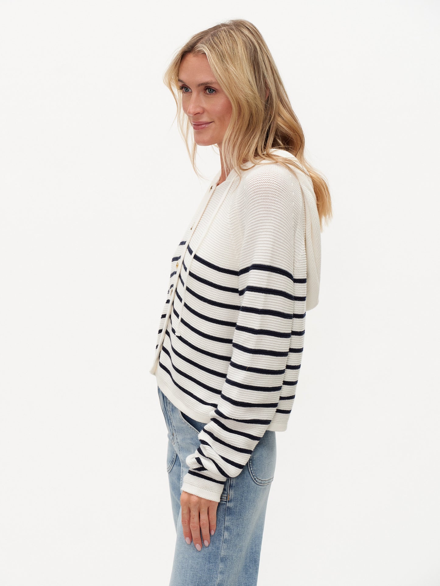 annalora hoodie [navy stripe]