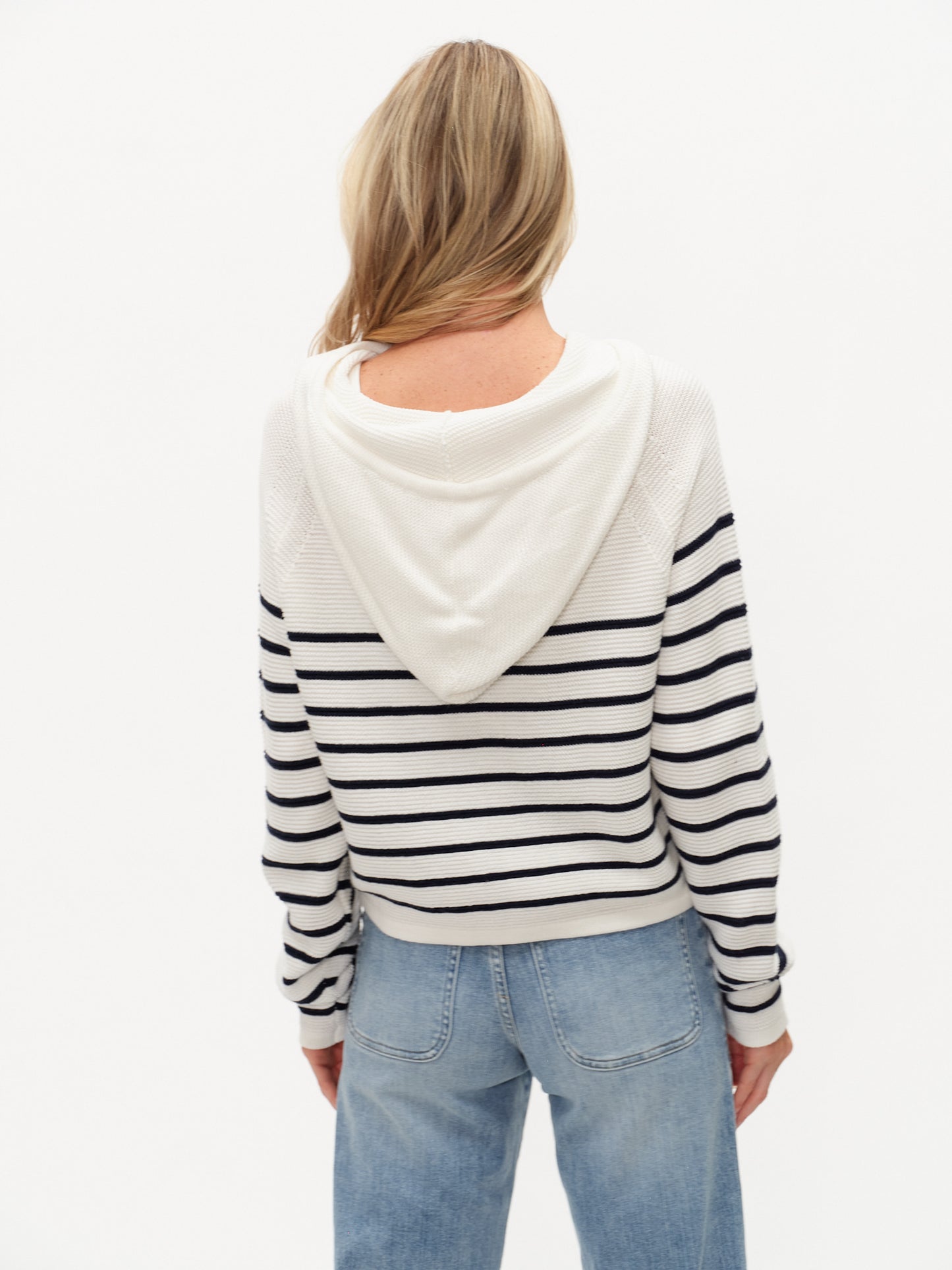 annalora hoodie [navy stripe]