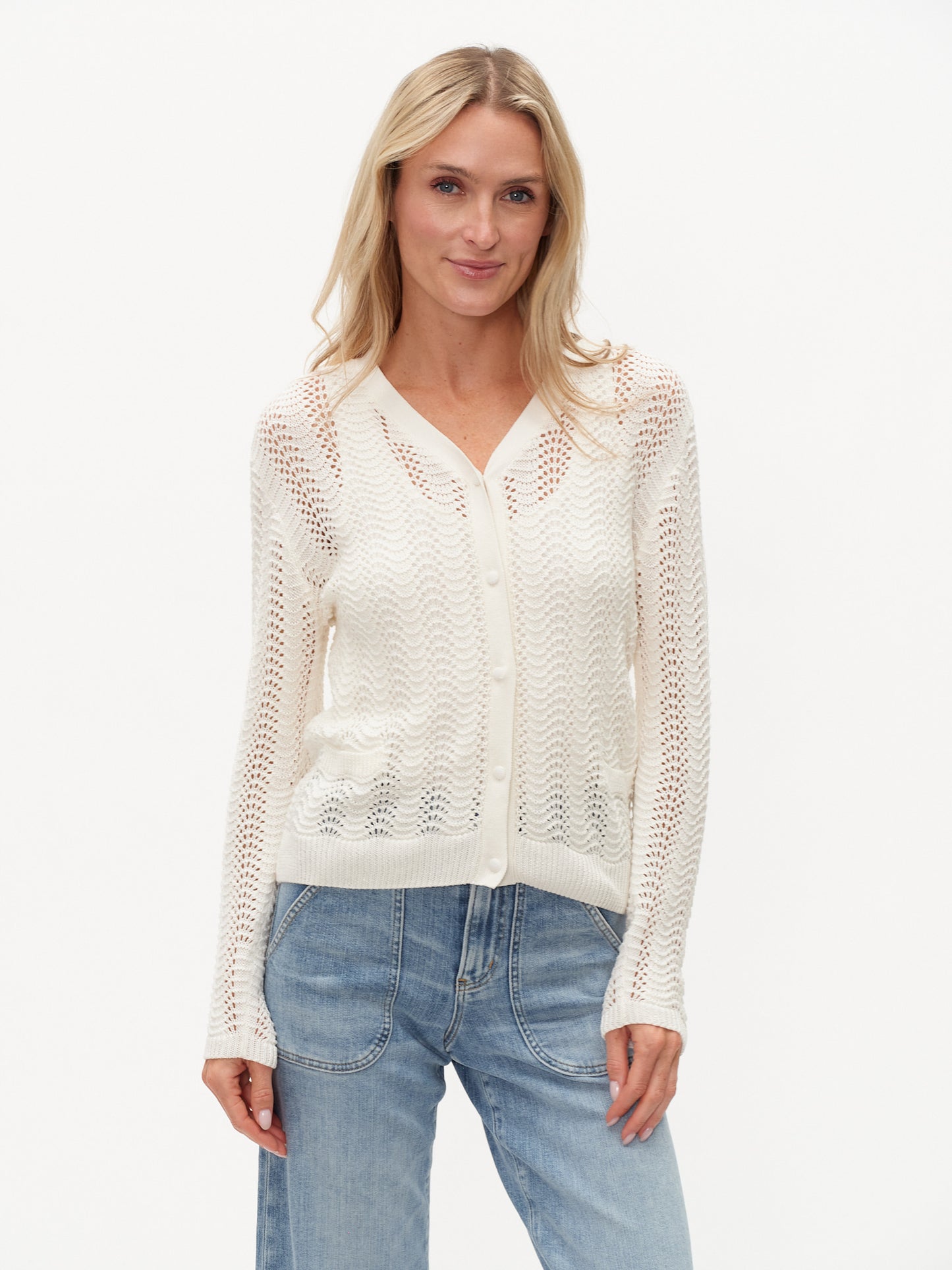 ebony cardigan [ivory]