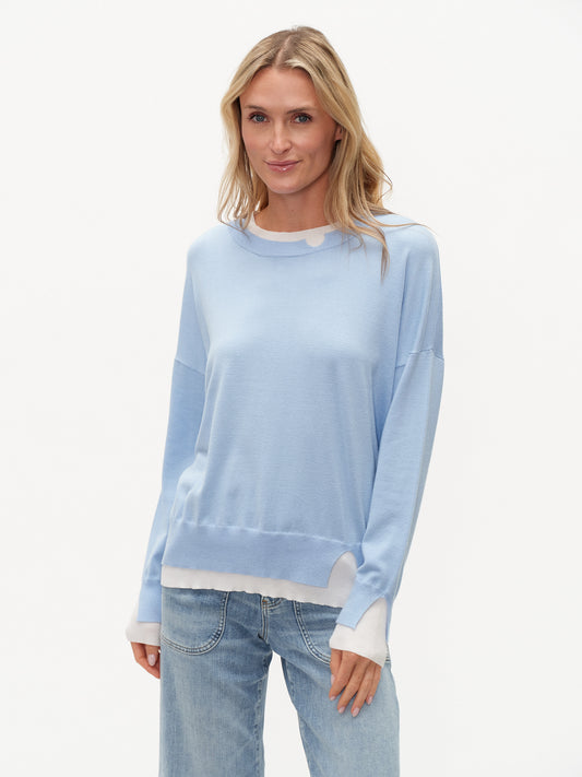 claire top [light blue]