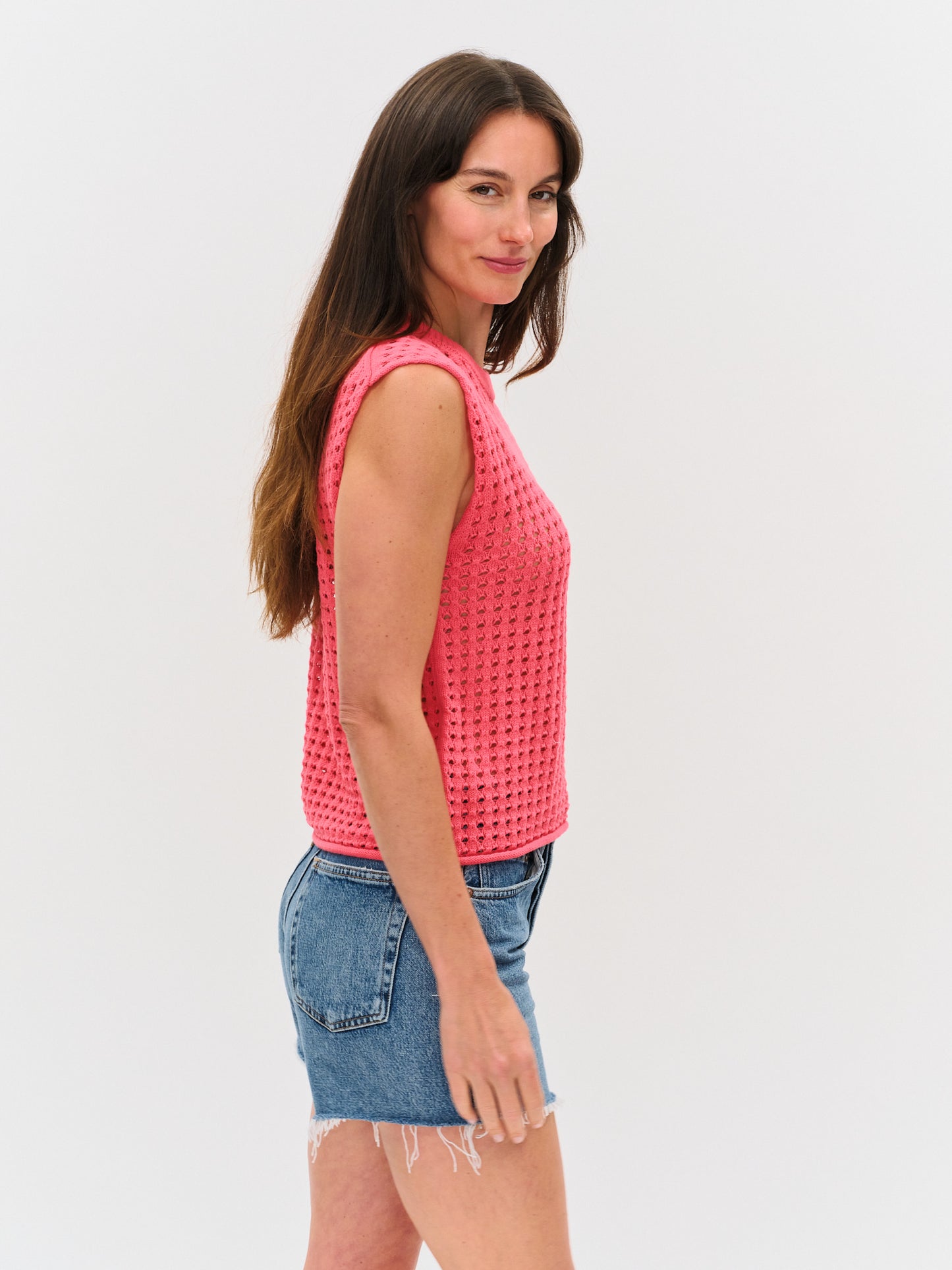 montauk tank [pink splash]