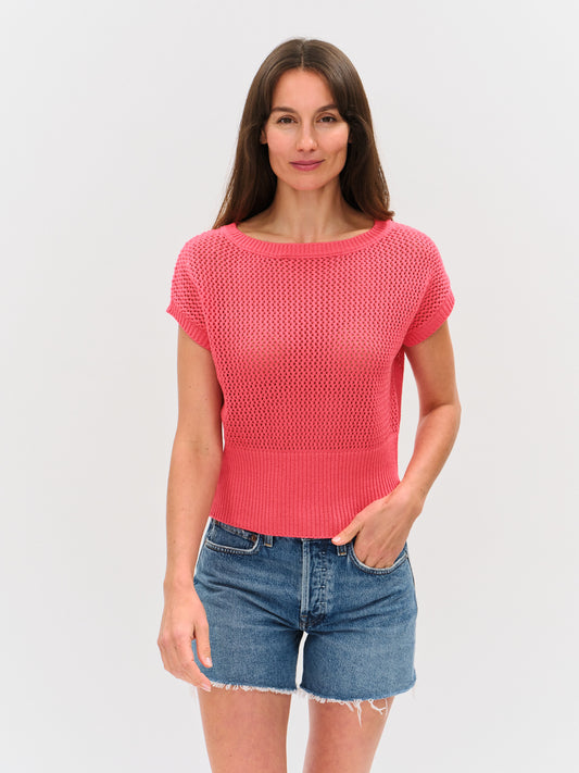 capri tank [pink splash]