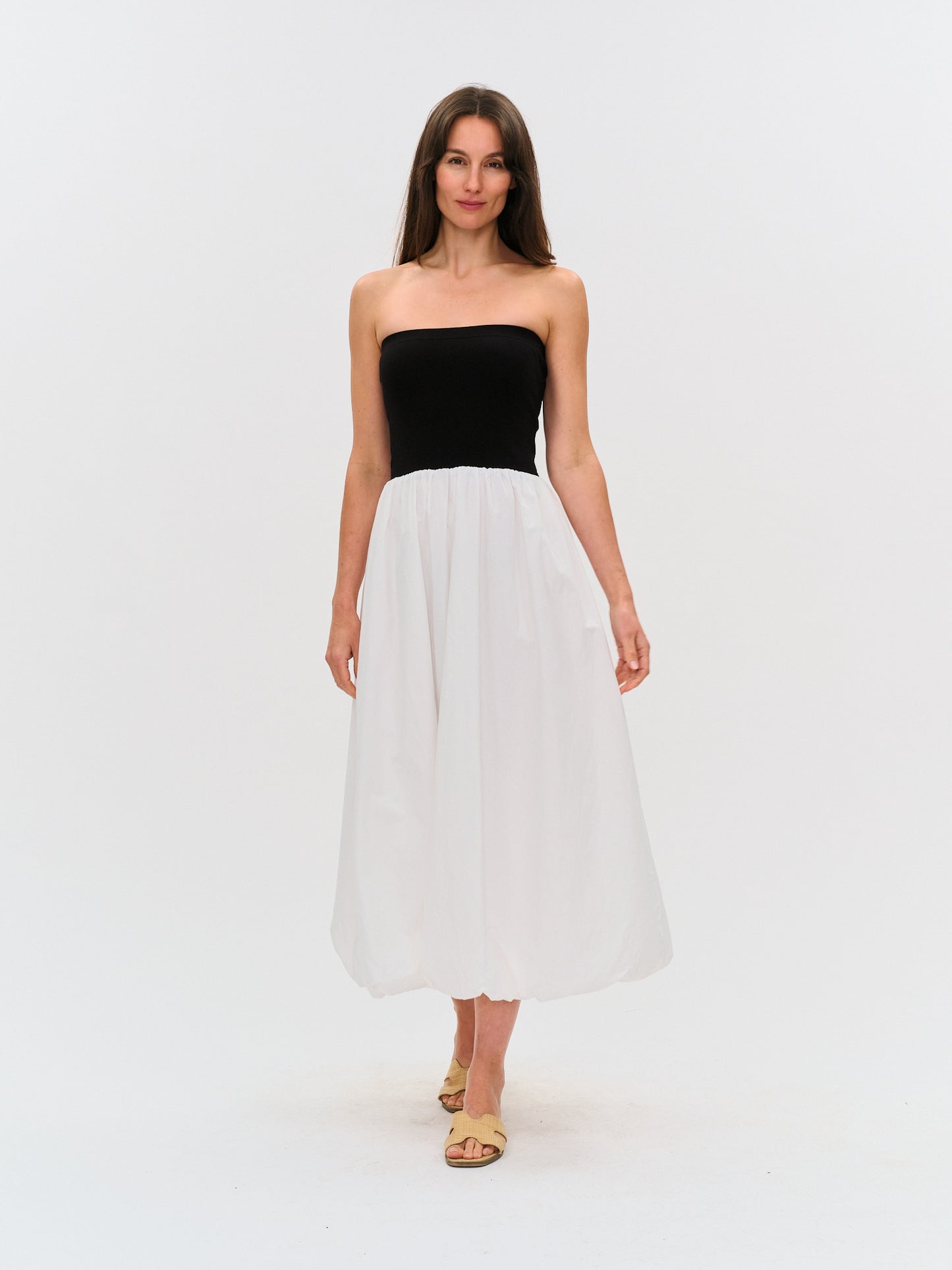 sylvie dress [black & white}