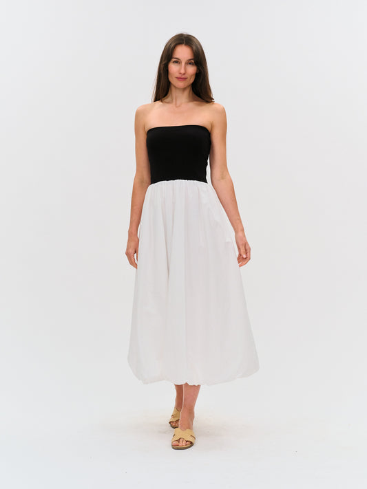 sylvie dress [black & white}