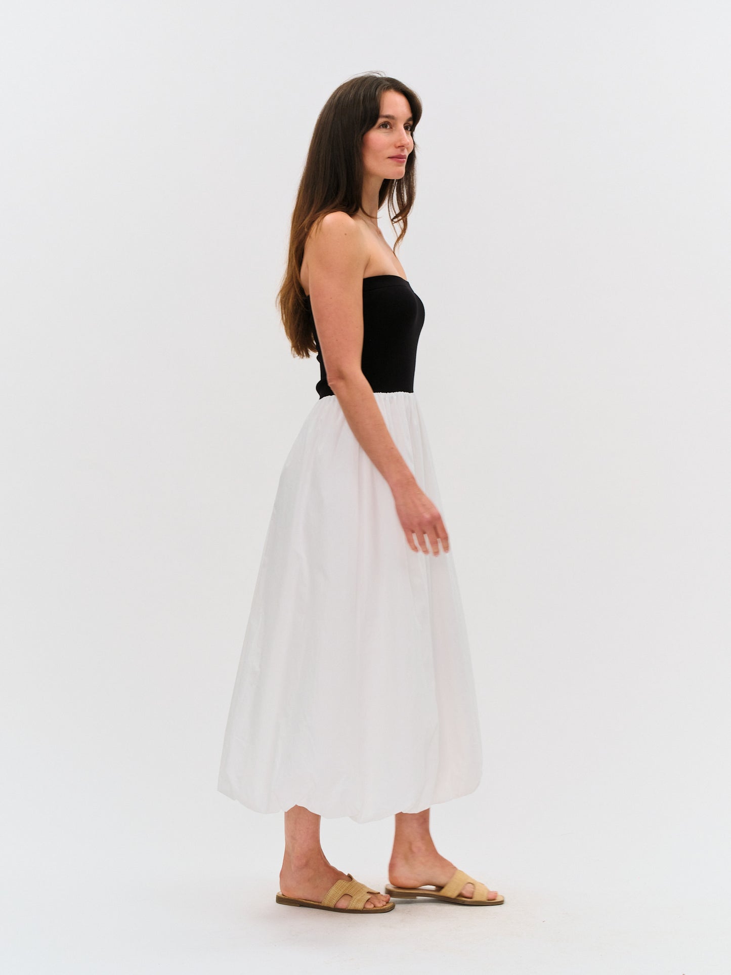 sylvie dress [black & white}