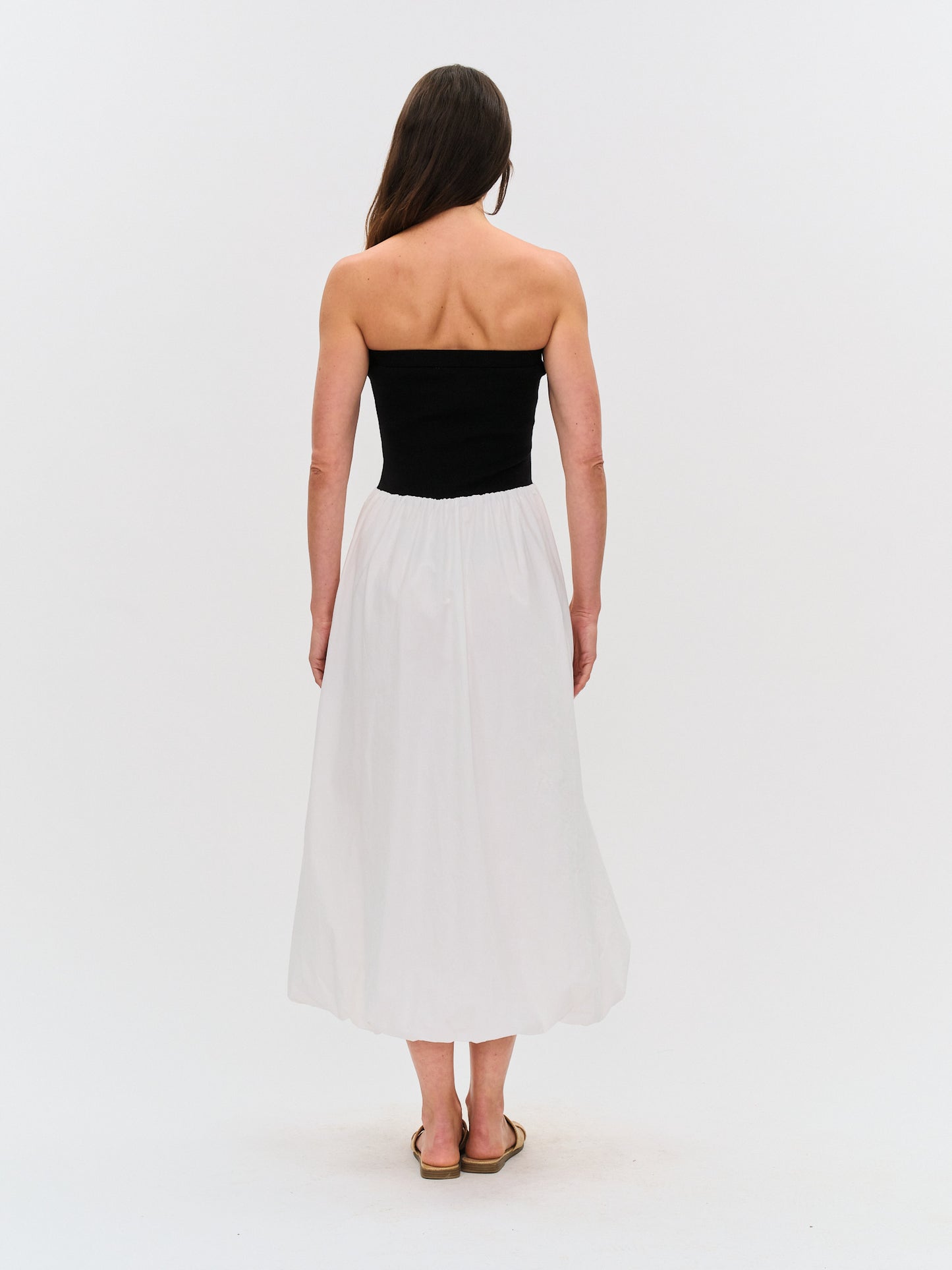 sylvie dress [black & white}