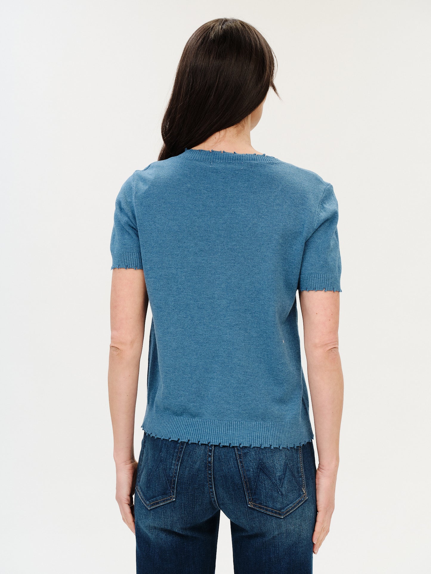 gemma sweater [heather denim]