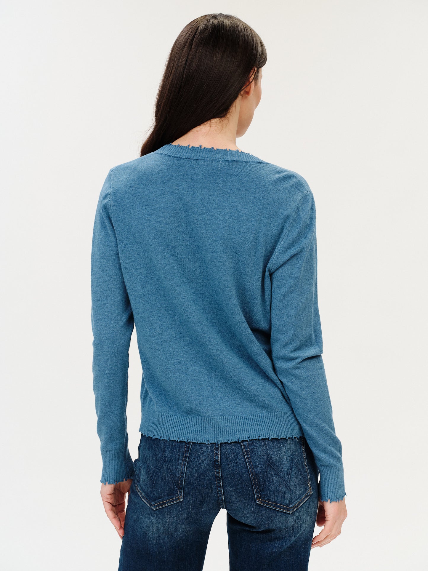 marcella cardigan [heather denim]