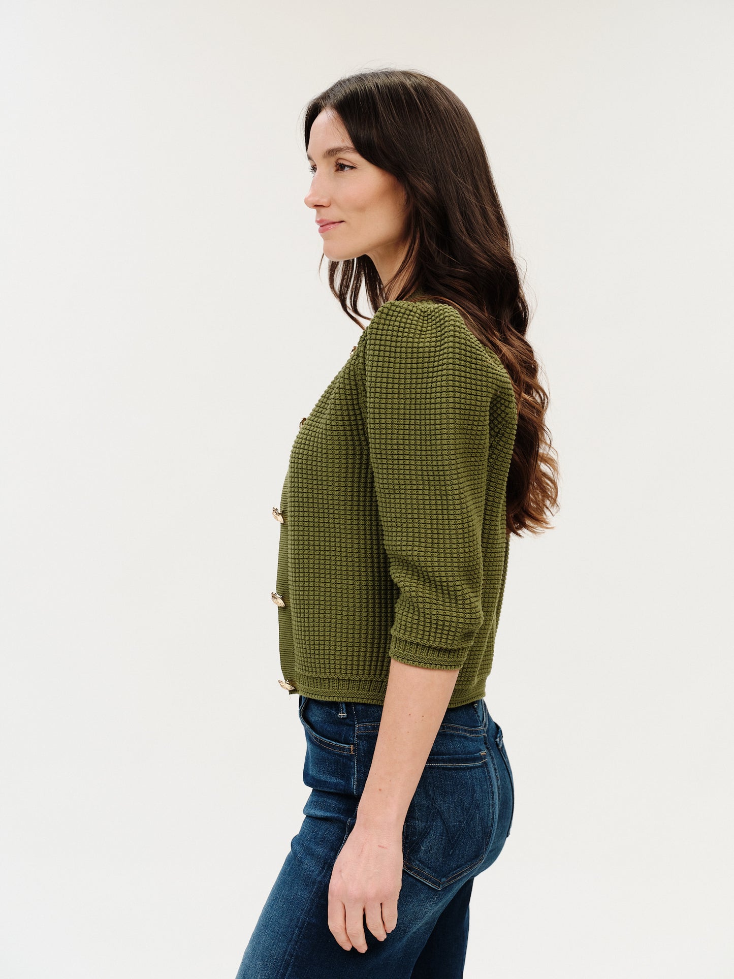 lou cardigan [thyme]