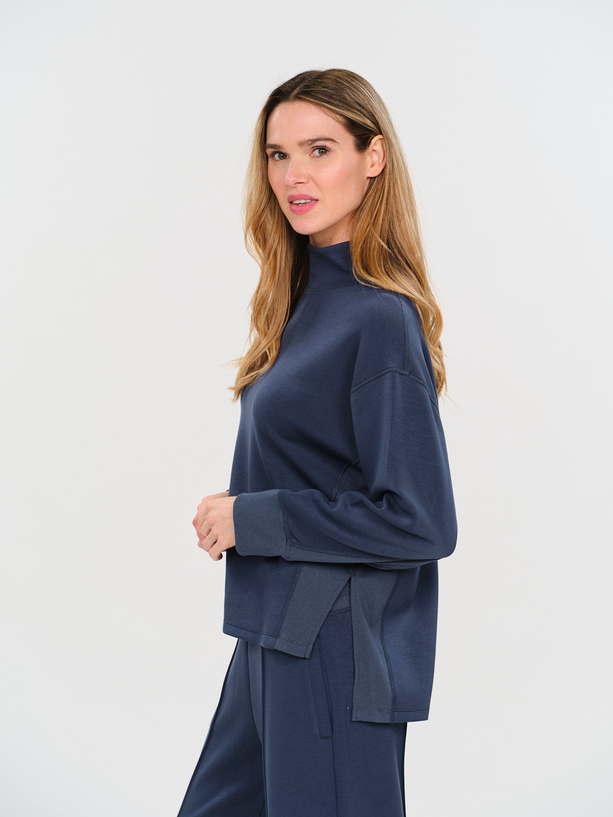 scuba mock neck [navy]