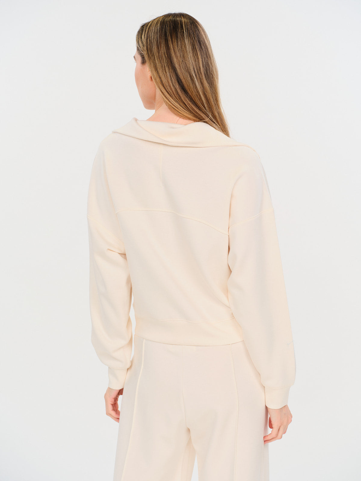 scuba 1/4 zip up [cream]