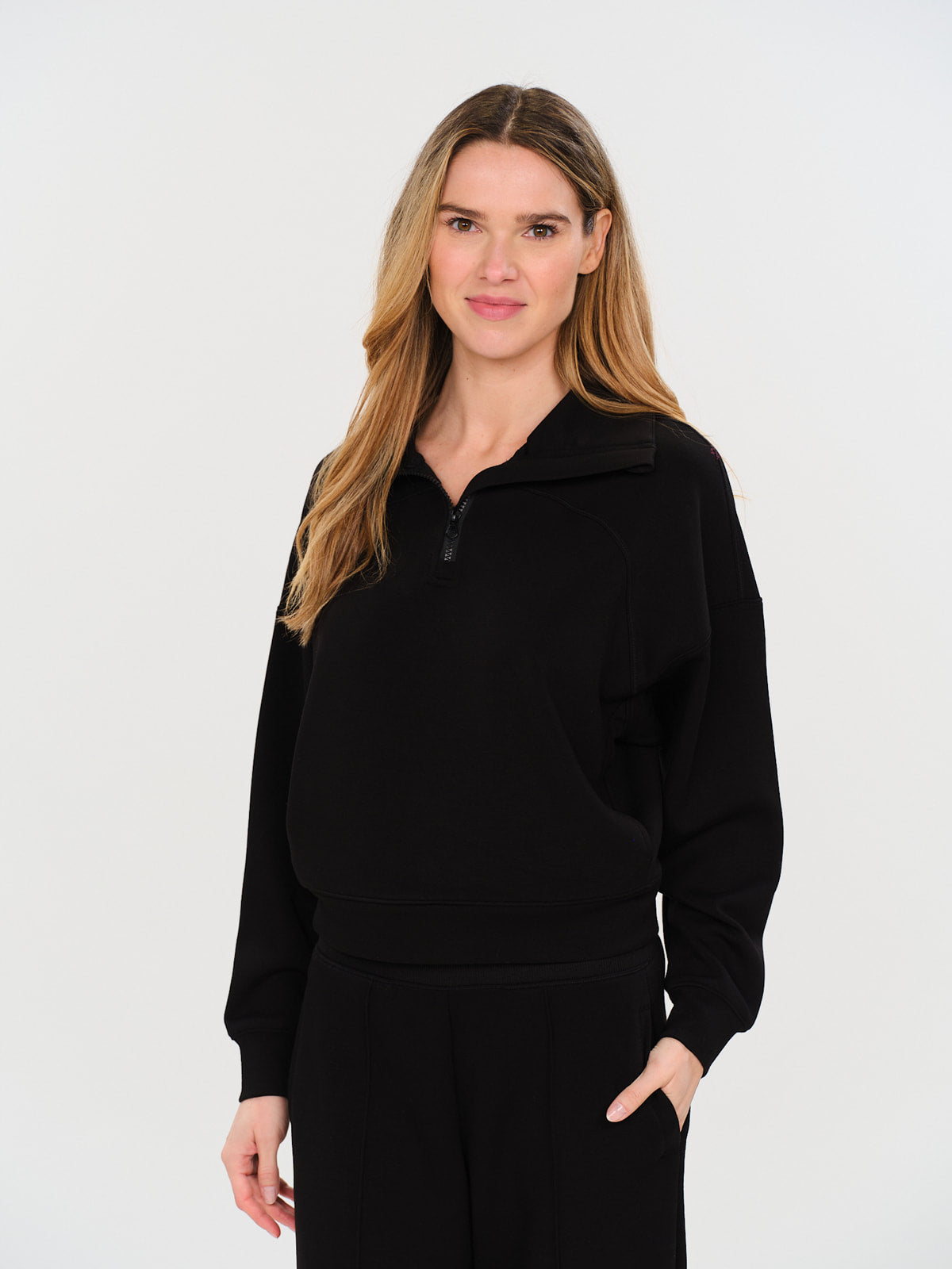 scuba 1/4 zip up [black]