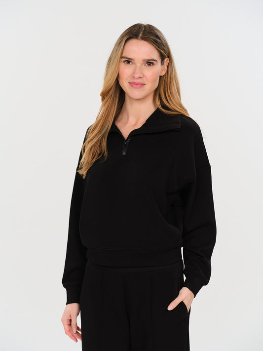 scuba 1/4 zip up [black]