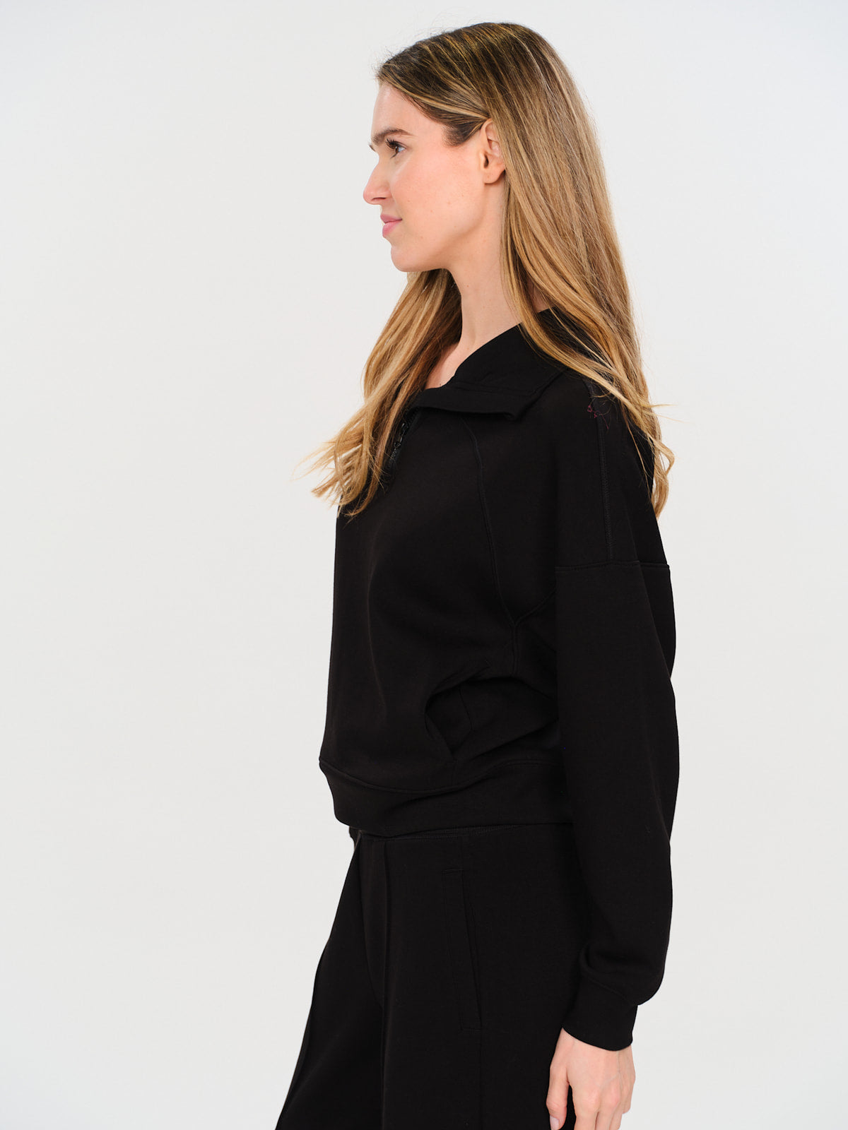 scuba 1/4 zip up [black]