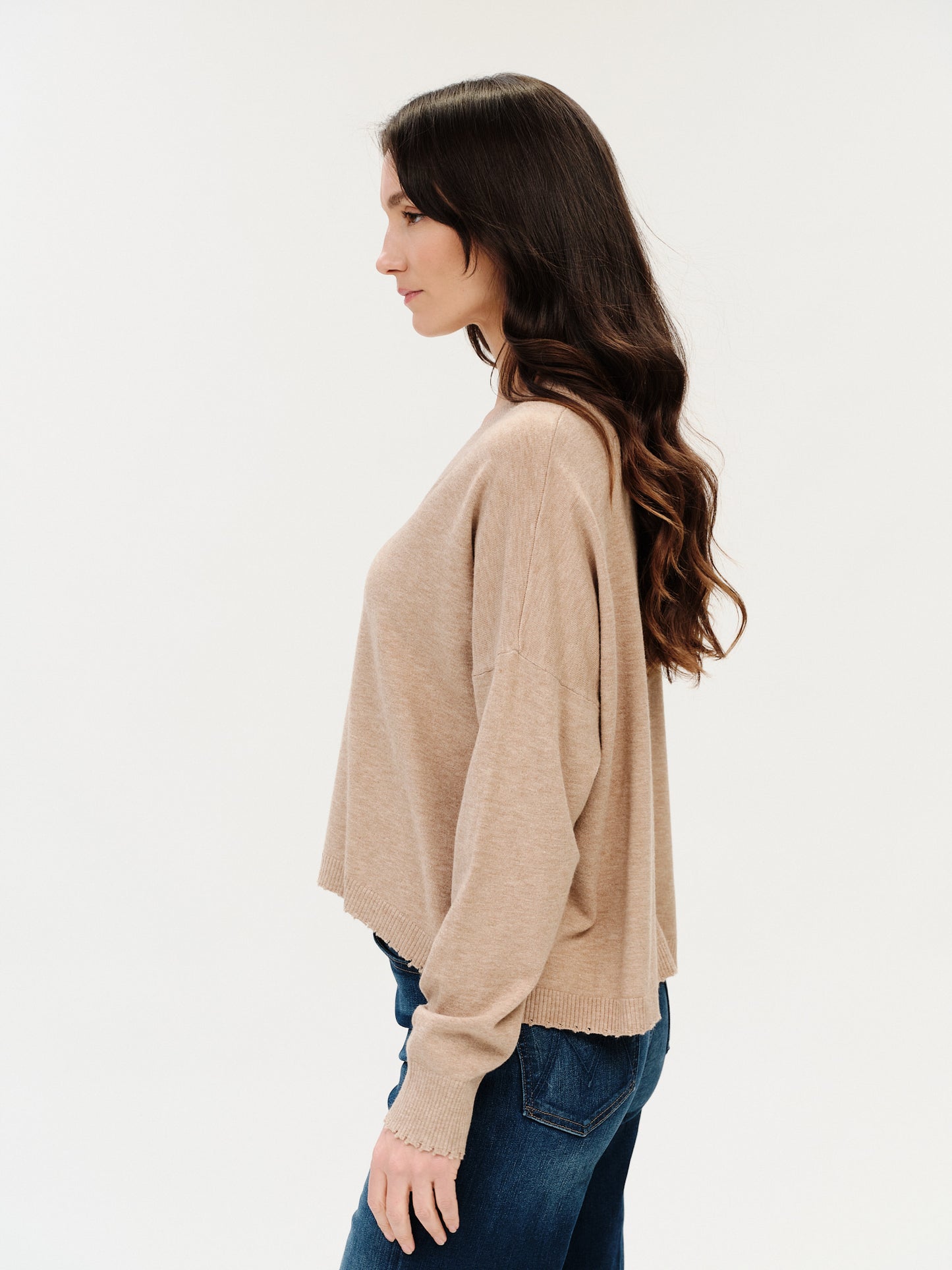 geneva sweater [heather taupe]