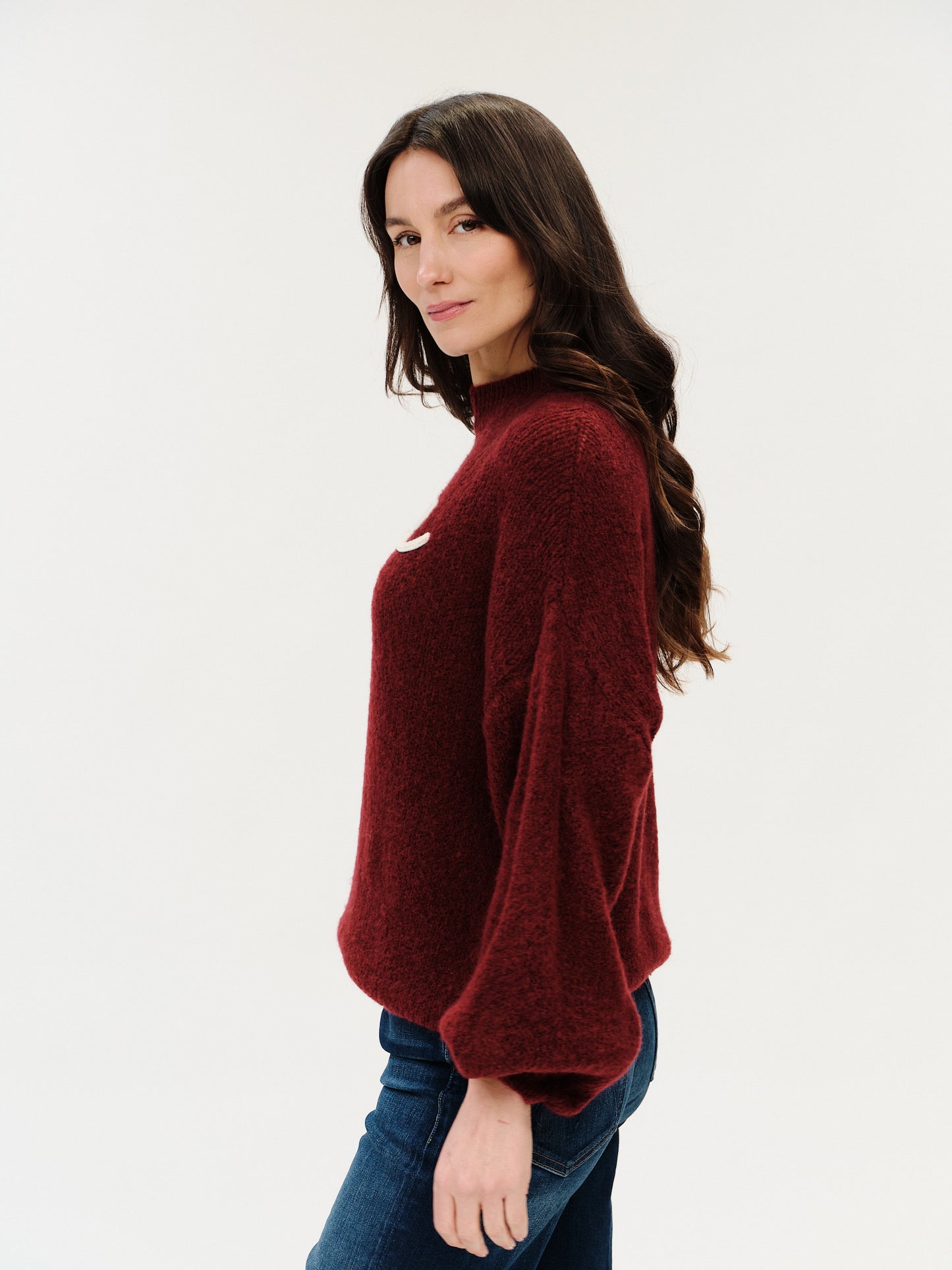 amore sweater [burgundy]