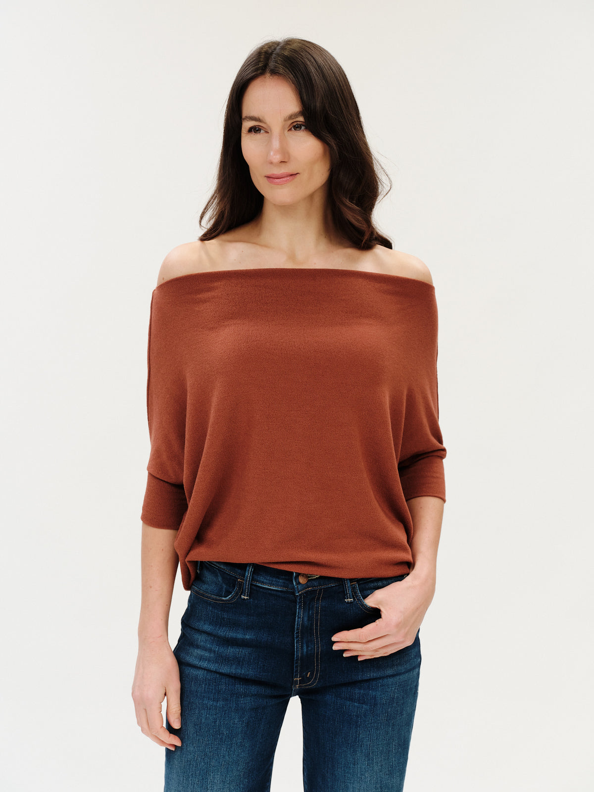 the short sleeve anywhere top [rust]