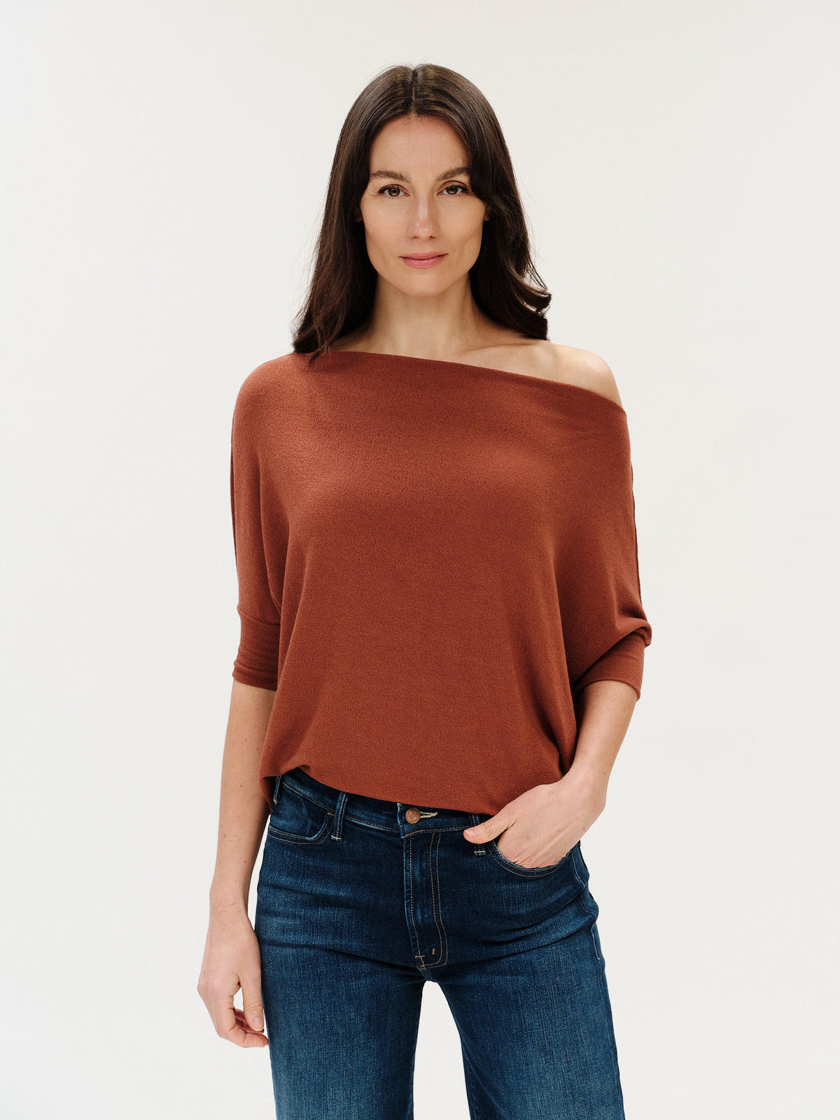 the short sleeve anywhere top [rust]