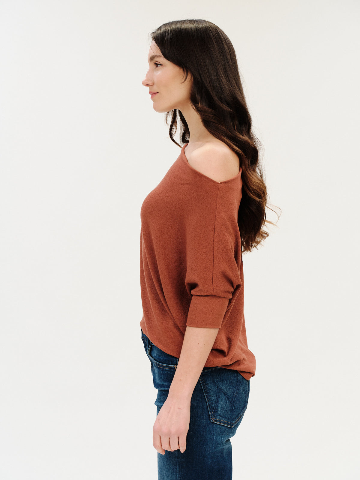 the short sleeve anywhere top [rust]