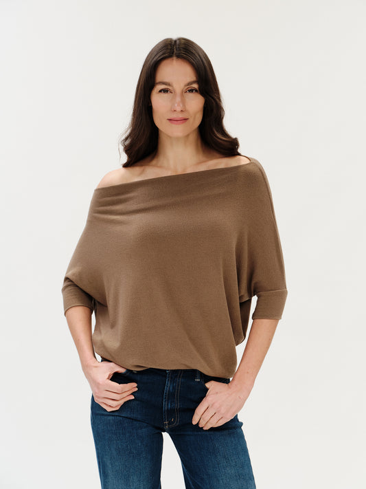 the short sleeve anywhere top [safari]