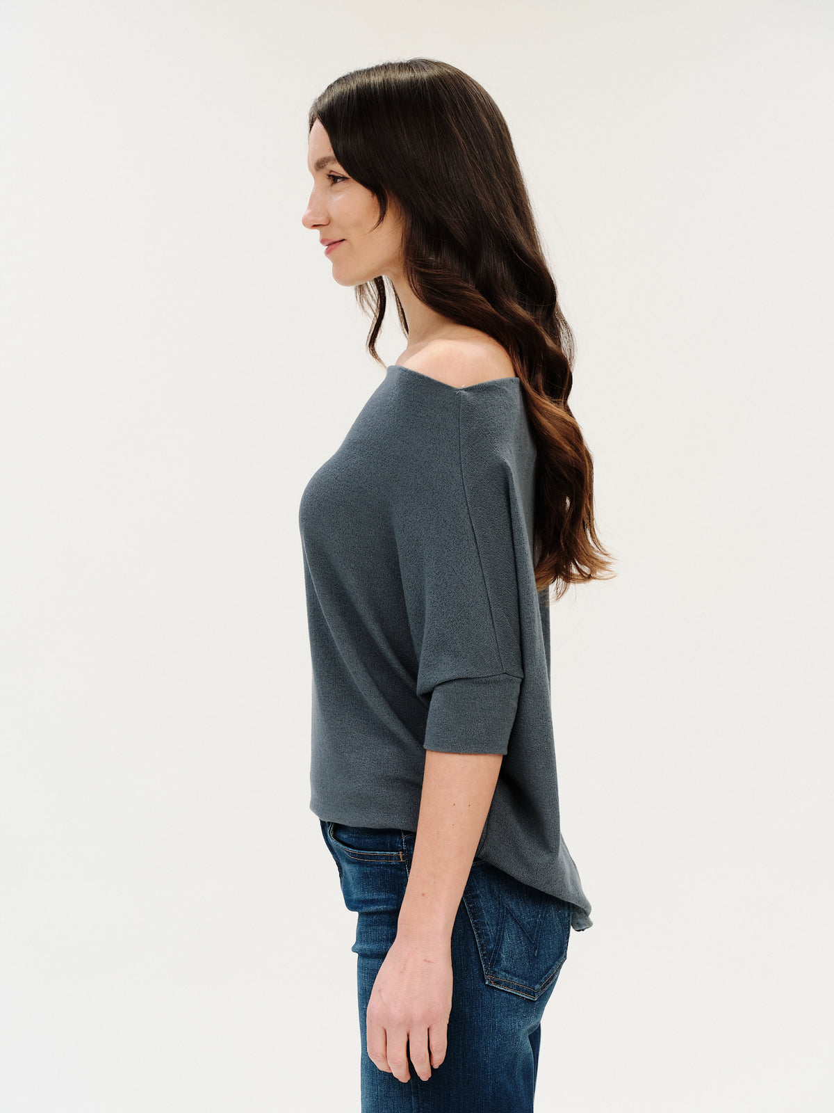the short sleeve anywhere top [slate]