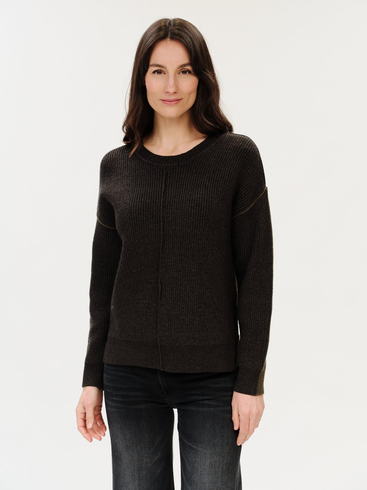 runa sweater [charcoal/olive]