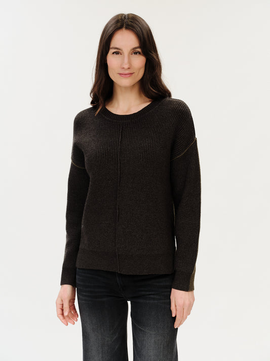 runa sweater [charcoal/olive]
