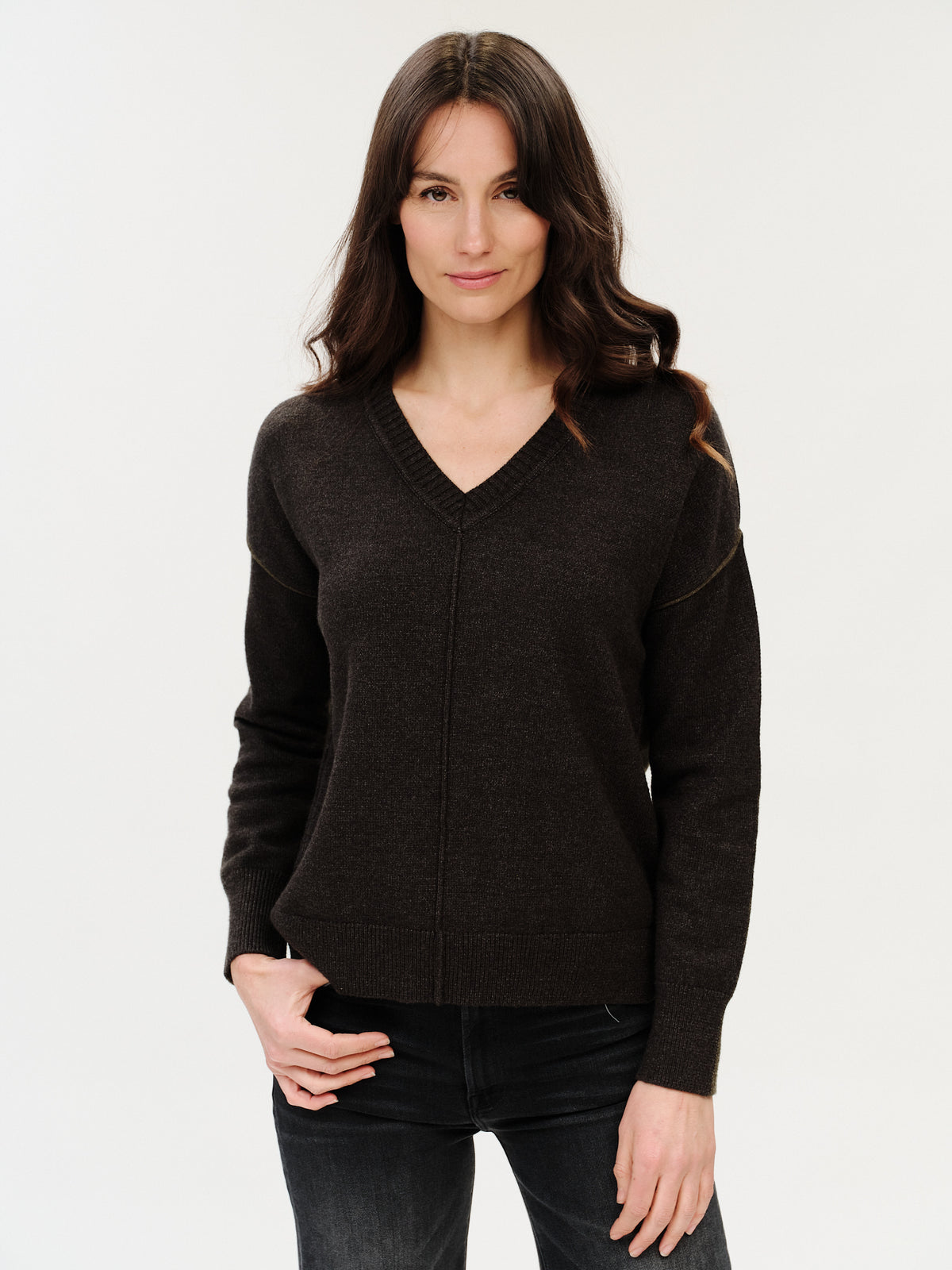 fiore sweater [charcoal/olive]