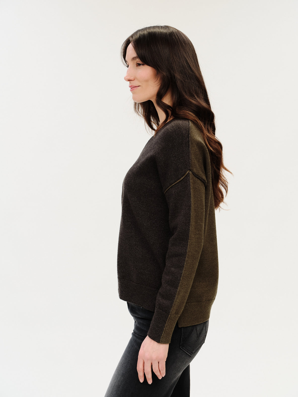 fiore sweater [charcoal/olive]