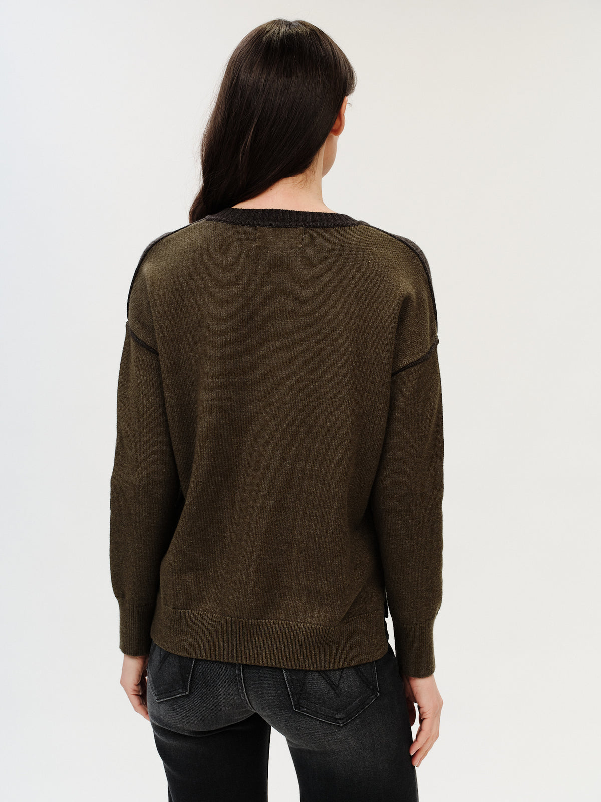 fiore sweater [charcoal/olive]