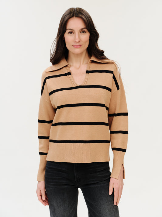 ruth sweater [tan/black]