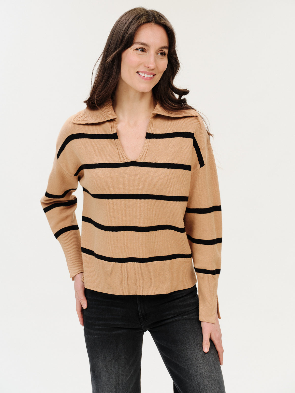 ruth sweater [tan/black]